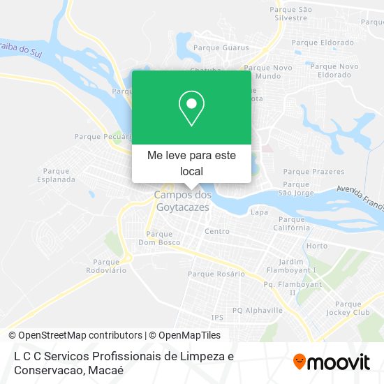L C C Servicos Profissionais de Limpeza e Conservacao mapa