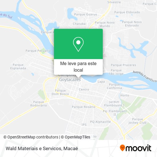 Wald Materiais e Servicos mapa