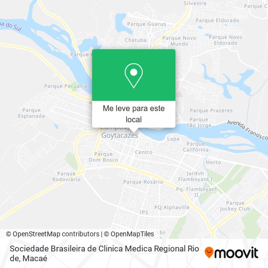 Sociedade Brasileira de Clinica Medica Regional Rio de mapa