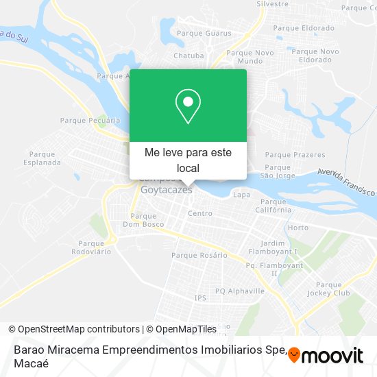 Barao Miracema Empreendimentos Imobiliarios Spe mapa