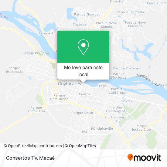 Consertos TV mapa