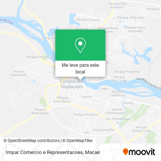 Impar Comercio e Representacoes mapa