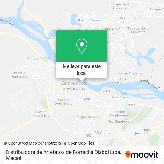Distribuidora de Artefatos de Borracha Diabol Ltda mapa