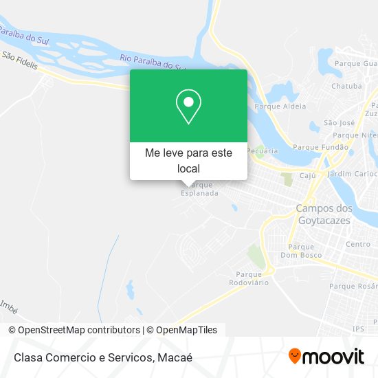 Clasa Comercio e Servicos mapa