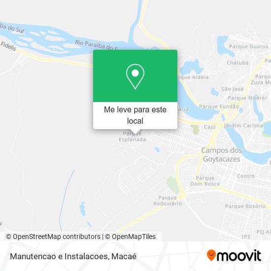 Manutencao e Instalacoes mapa