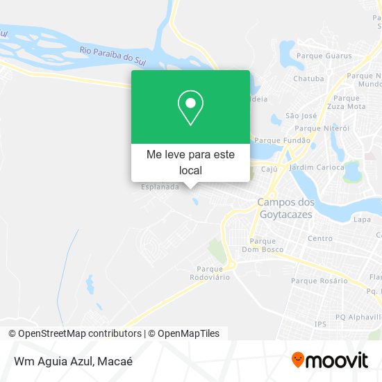 Wm Aguia Azul mapa