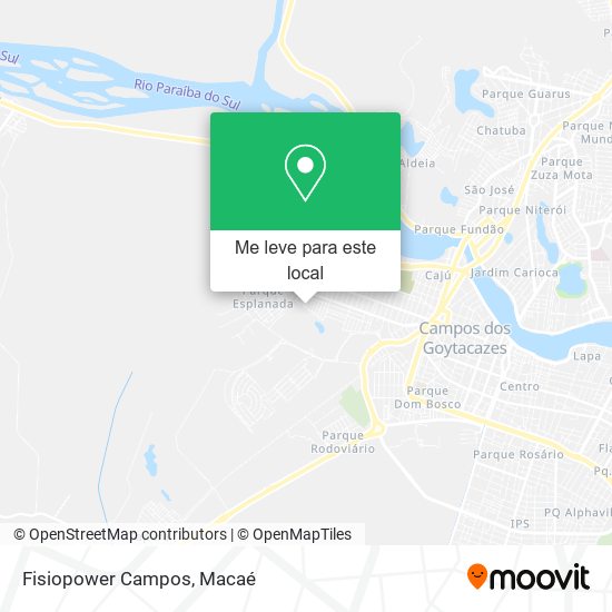 Fisiopower Campos mapa