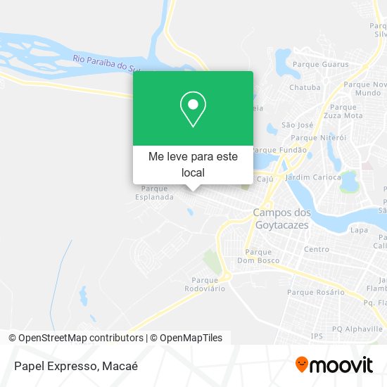 Papel Expresso mapa