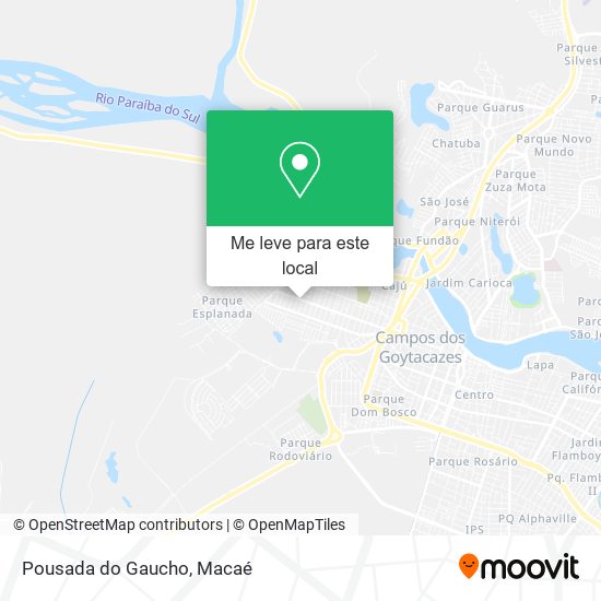 Pousada do Gaucho mapa