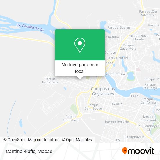 Cantina -Fafic mapa
