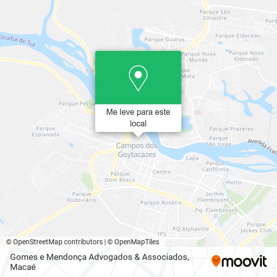 Gomes e Mendonça Advogados & Associados mapa