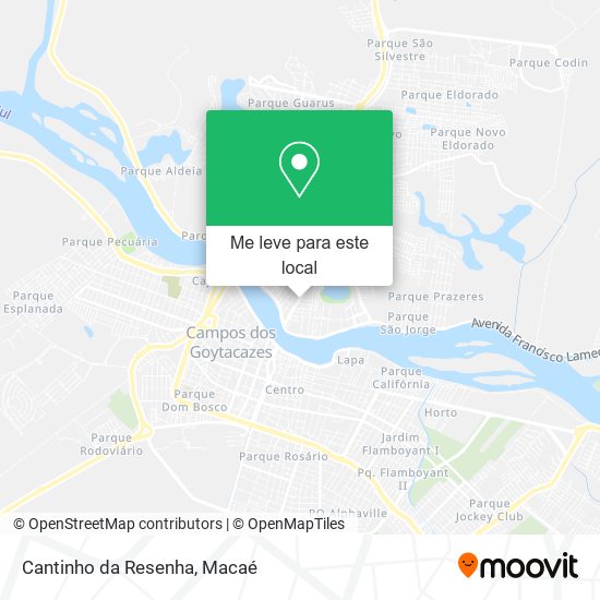 Cantinho da Resenha mapa