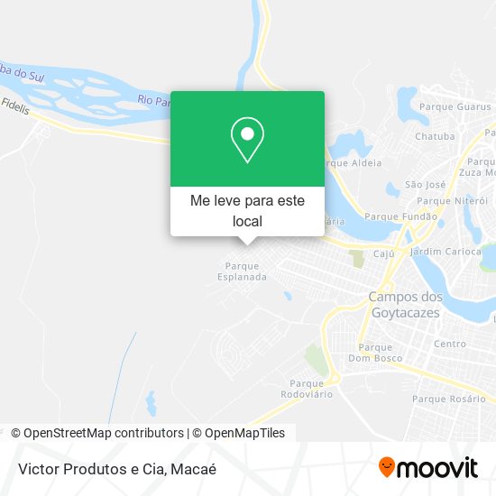 Victor Produtos e Cia mapa