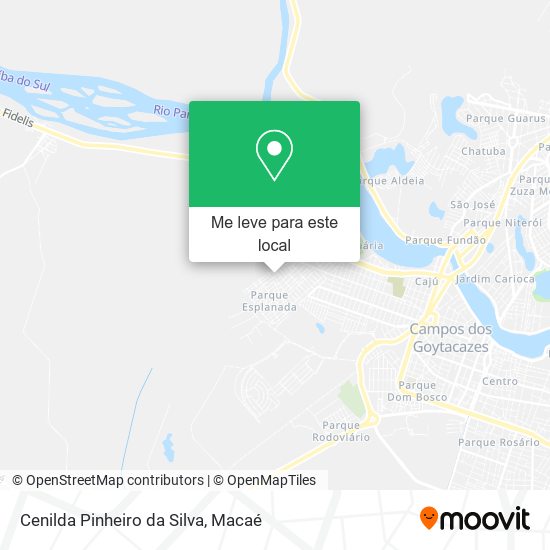 Cenilda Pinheiro da Silva mapa