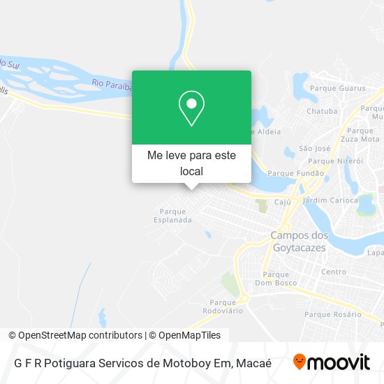 G F R Potiguara Servicos de Motoboy Em mapa