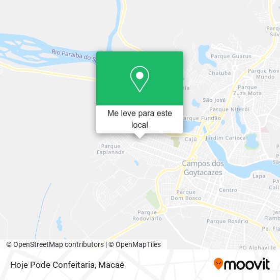 Hoje Pode Confeitaria mapa