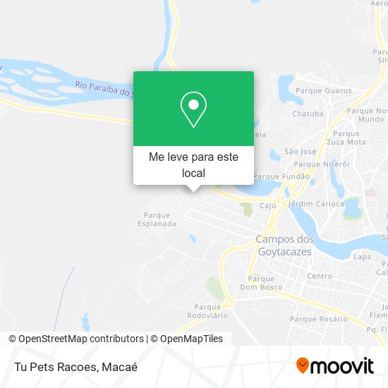 Tu Pets Racoes mapa