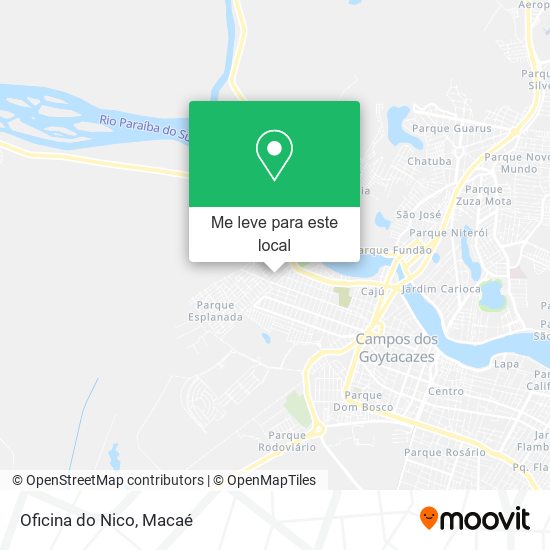 Oficina do Nico mapa