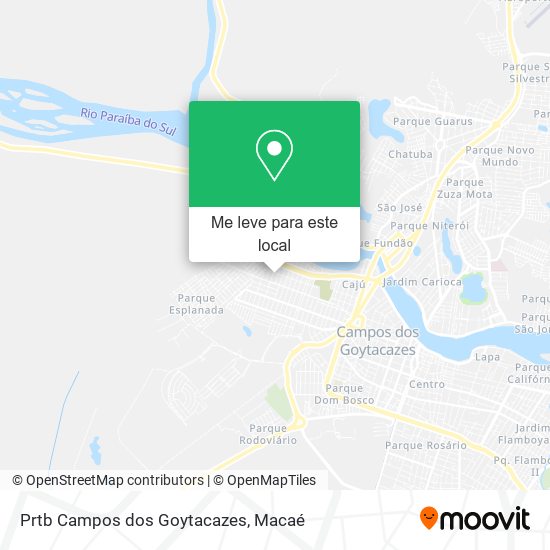 Prtb Campos dos Goytacazes mapa