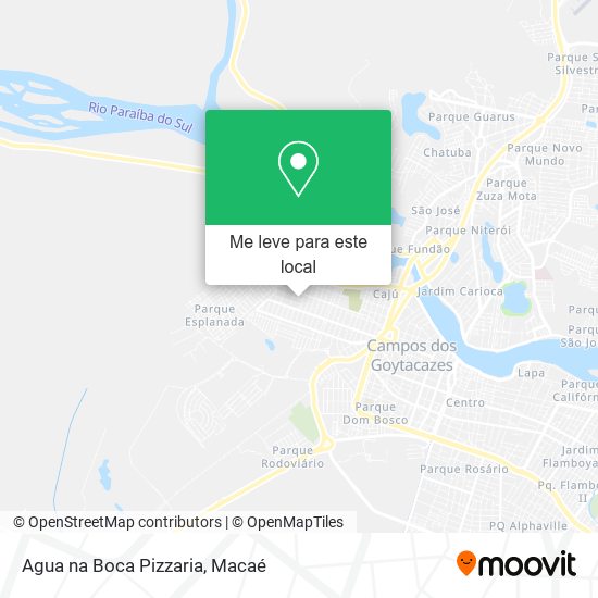 Agua na Boca Pizzaria mapa