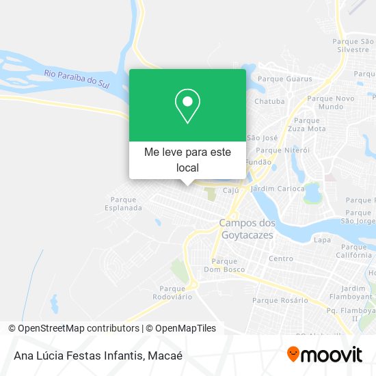 Ana Lúcia Festas Infantis mapa