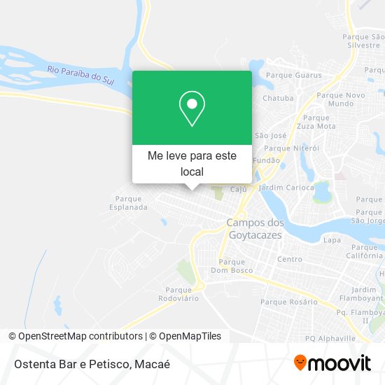 Ostenta Bar e Petisco mapa