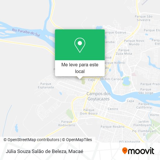 Júlia Souza Salão de Beleza mapa