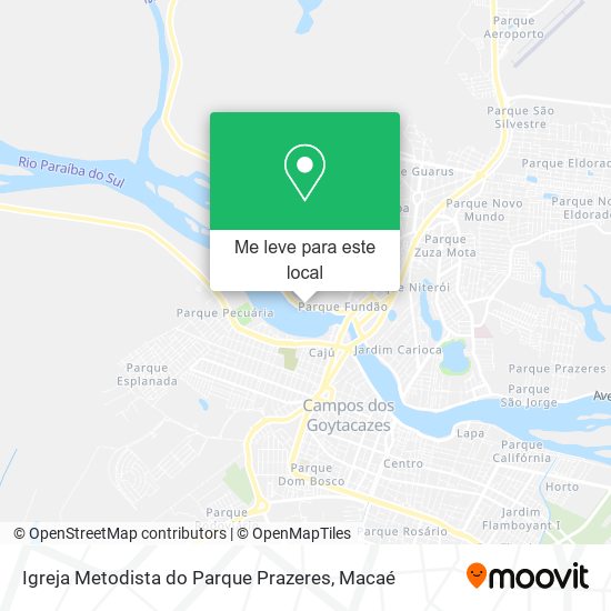Igreja Metodista do Parque Prazeres mapa