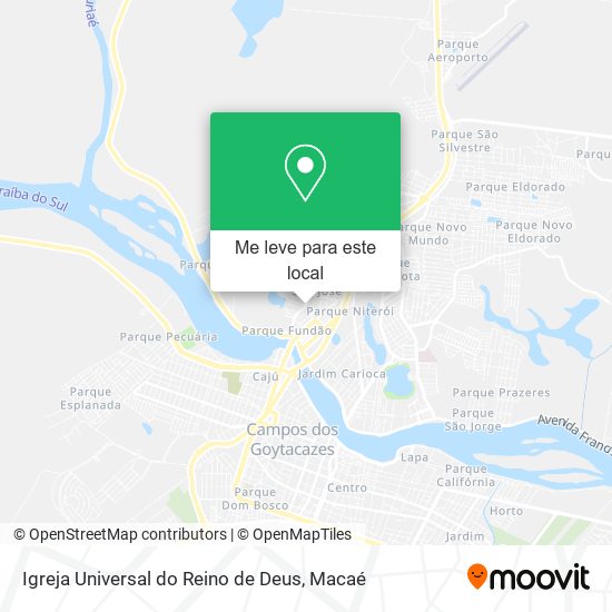Igreja Universal do Reino de Deus mapa