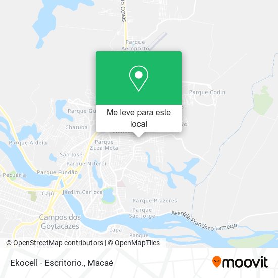 Ekocell - Escritorio. mapa