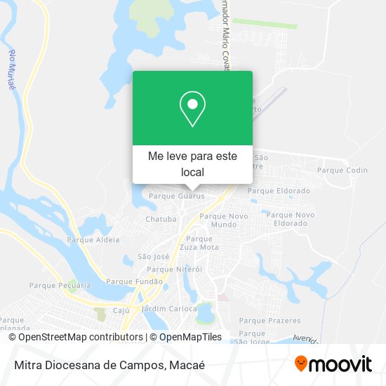 Mitra Diocesana de Campos mapa