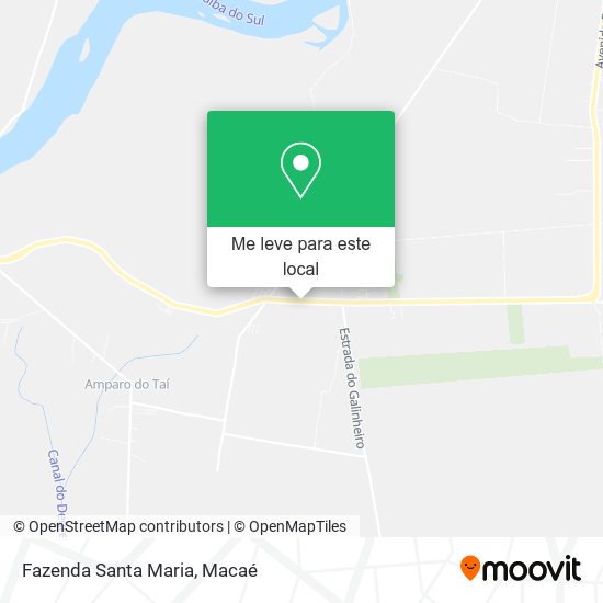 Fazenda Santa Maria mapa