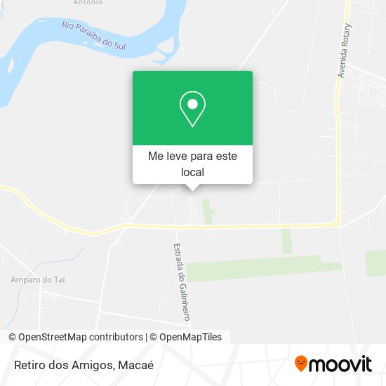 Retiro dos Amigos mapa