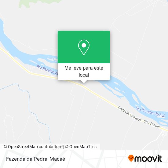 Fazenda da Pedra mapa