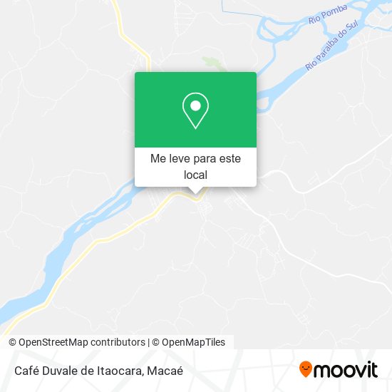 Café Duvale de Itaocara mapa