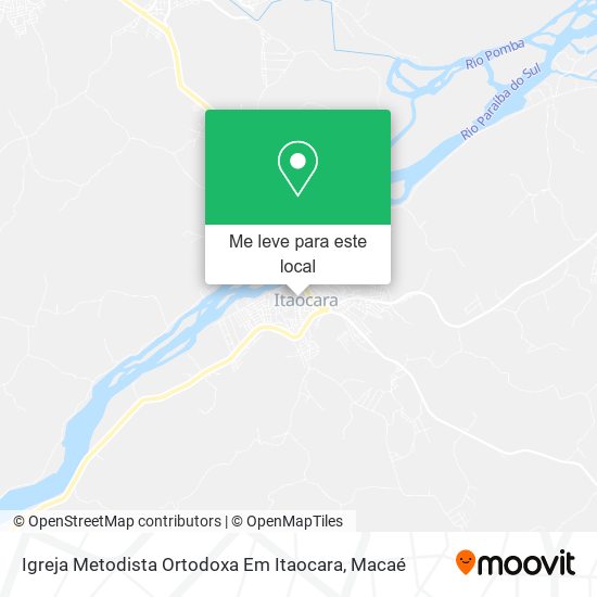 Igreja Metodista Ortodoxa Em Itaocara mapa