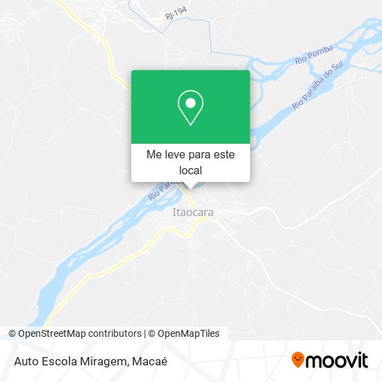 Auto Escola Miragem mapa