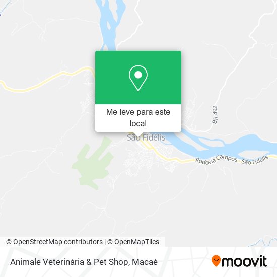 Animale Veterinária & Pet Shop mapa