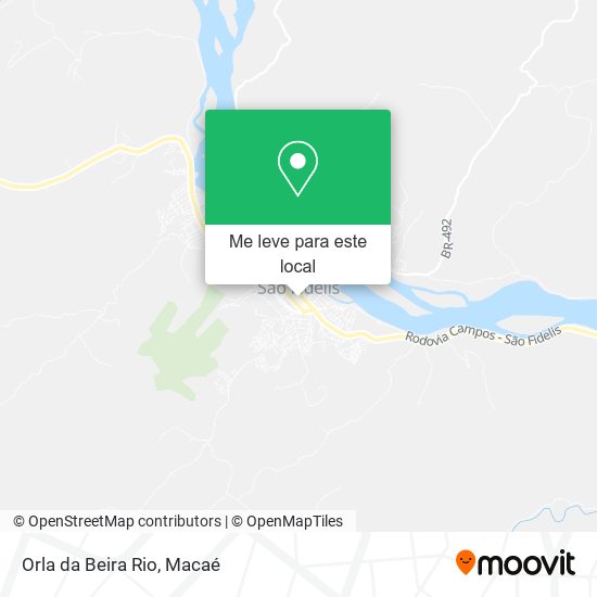 Orla da Beira Rio mapa