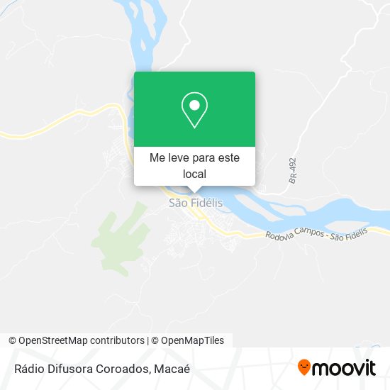 Rádio Difusora Coroados mapa