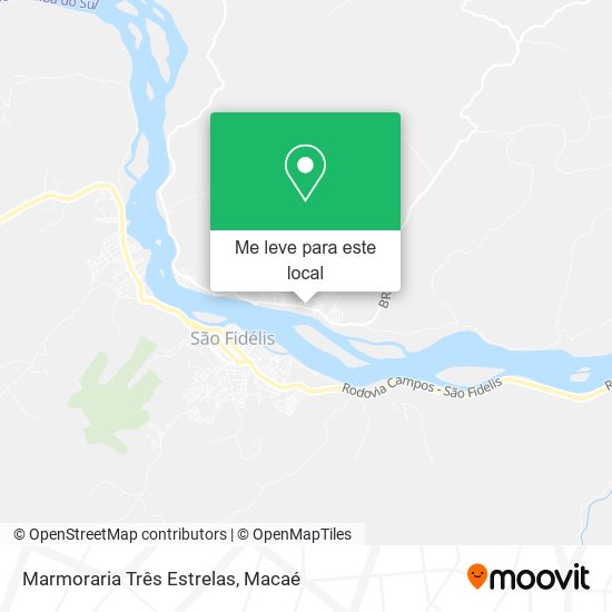 Marmoraria Três Estrelas mapa