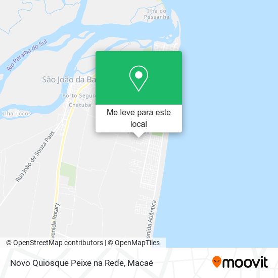 Novo Quiosque Peixe na Rede mapa