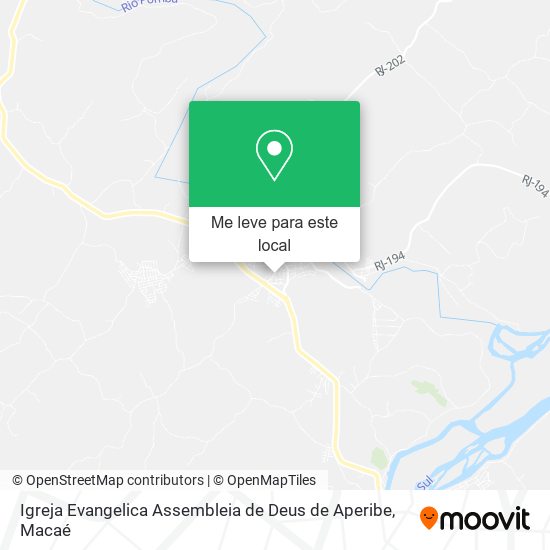 Igreja Evangelica Assembleia de Deus de Aperibe mapa