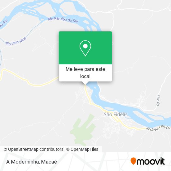 A Moderninha mapa