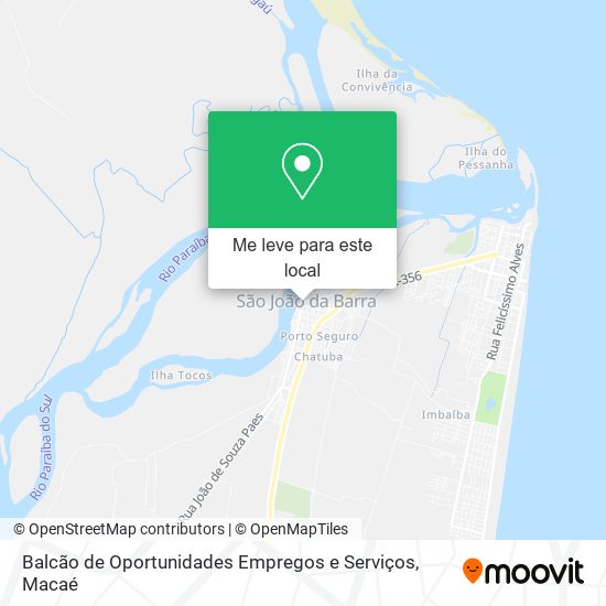 Balcão de Oportunidades Empregos e Serviços mapa