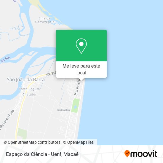 Espaço da Ciência - Uenf mapa
