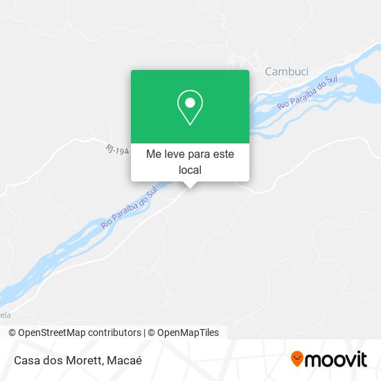 Casa dos Morett mapa