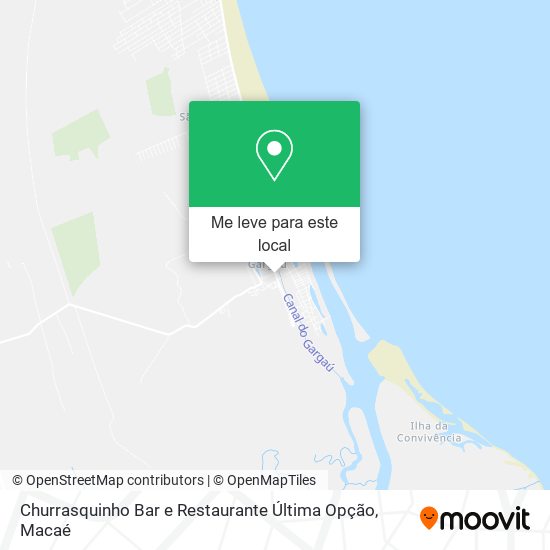 Churrasquinho Bar e Restaurante Última Opção mapa