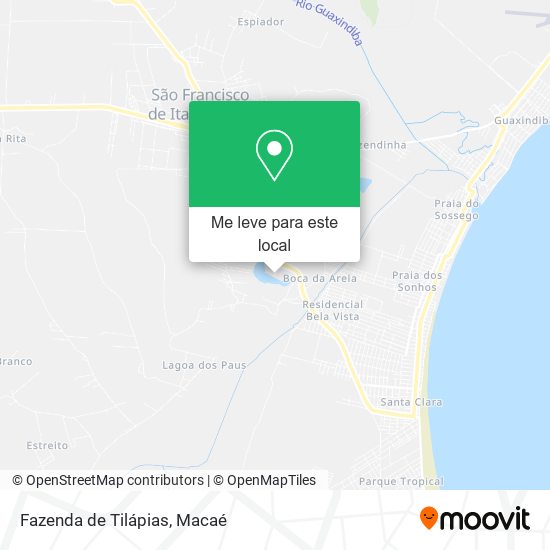 Fazenda de Tilápias mapa