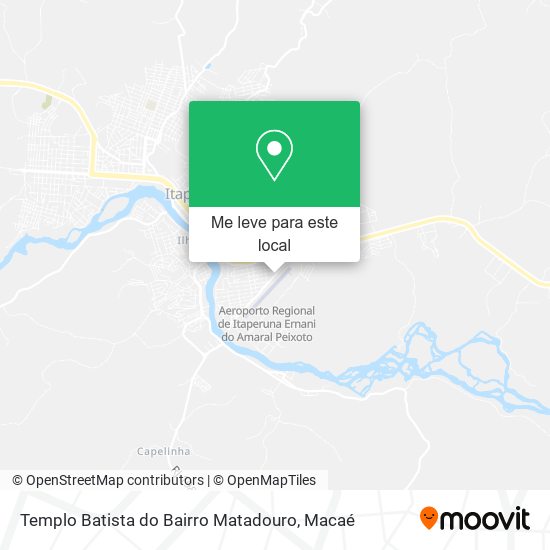 Templo Batista do Bairro Matadouro mapa